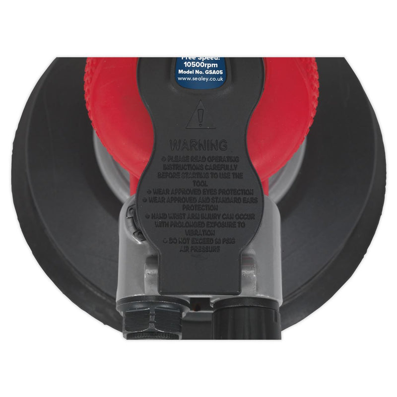 Sealey Air Palm Random Orbital Sander150mm Dust-Free GSA05 Sealey - Dynamic Drive