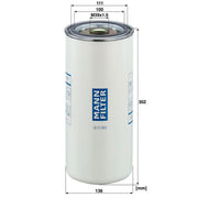 MANN-FILTER Ef 136mm LB 13 145/3