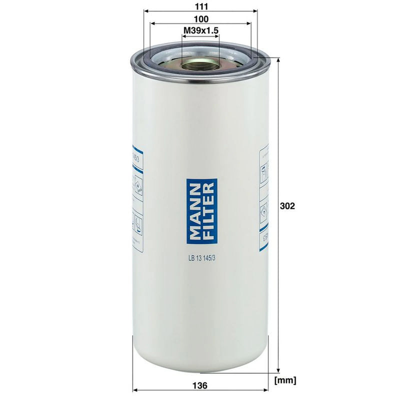 MANN-FILTER Ef 136mm LB 13 145/3