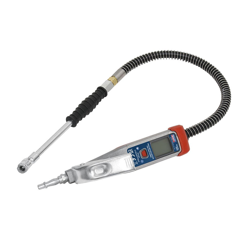 Sealey Digital Tyre Inflator 0.5m Hose with Twin Push-On Connector SA374 Sealey - Dynamic Drive