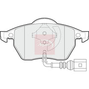Apec Front & Rear Pads fits VW Passat B3/B4 1991-1997 2.0 2.8
