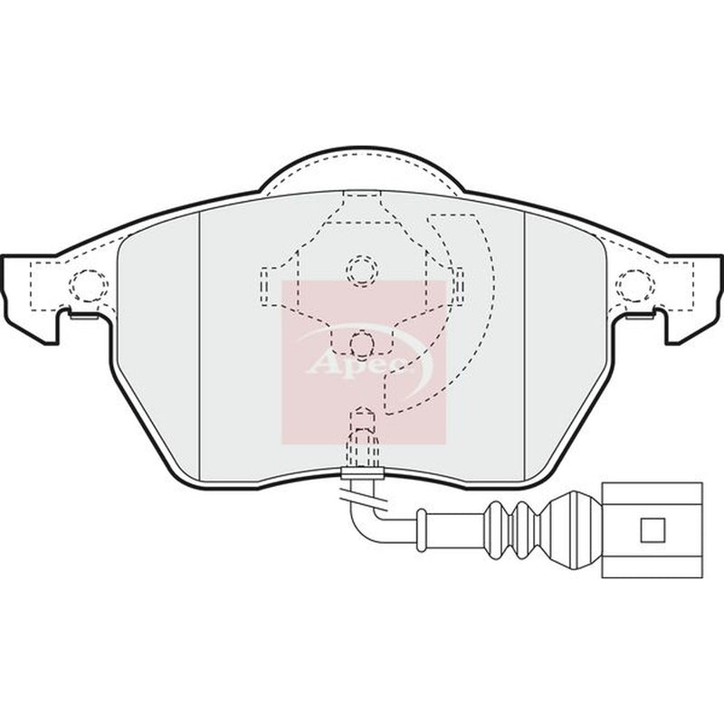 Apec Front & Rear Pads fits VW New Beetle 2000-2001 3.2