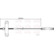 Apec Handbrake Cable Centre fits Ford Transit 2000-2006 2.3 2.4