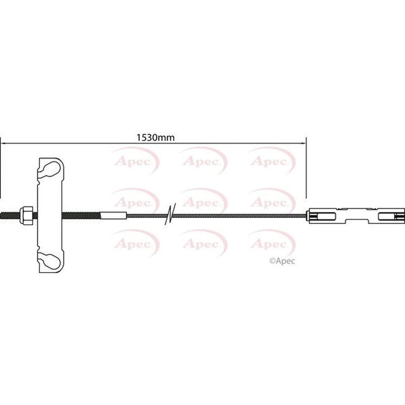 Apec Handbrake Cable Front CAB1179
