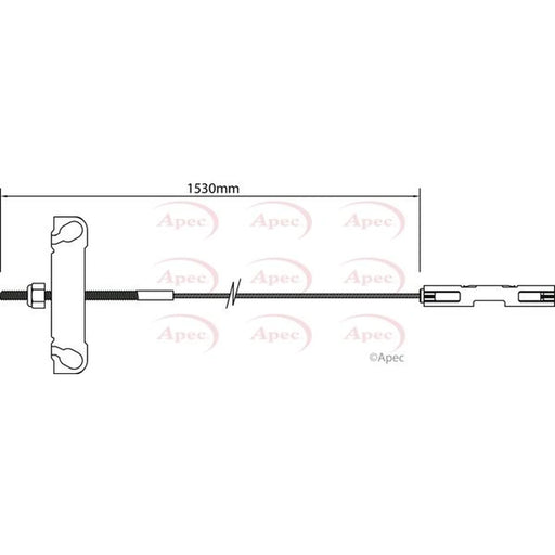 Apec Handbrake Cable Front CAB1179