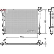 Denso Engine Radiator DRM41005