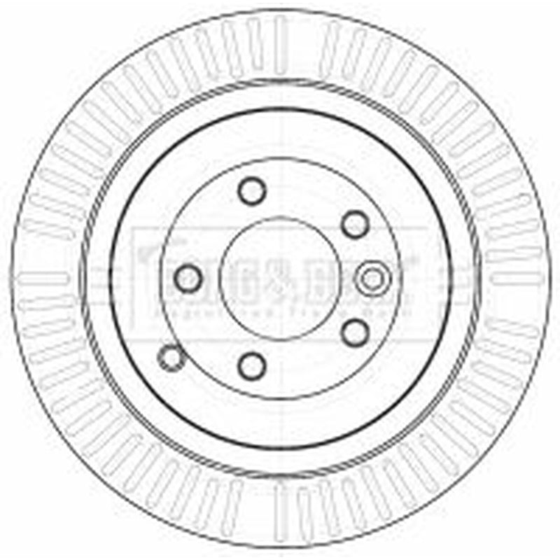 Borg & Beck Rear Brake Discs & Pads fits Land Rover Range Rover 2009-2012 5.0