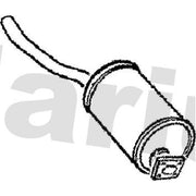 Klarius Box With Tail Pipe Rear fits Land Rover 88 1971-1986 2.3