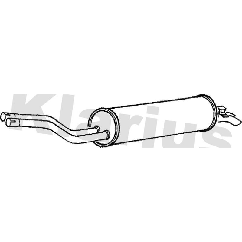 Klarius Box With Tail Pipe Rear fits Mercedes-Benz S-Class 1972-1980