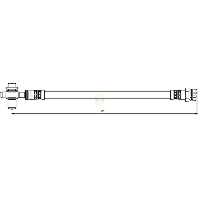 NAPA Brake Hydraulic Hose Line Rear Left NBH1320