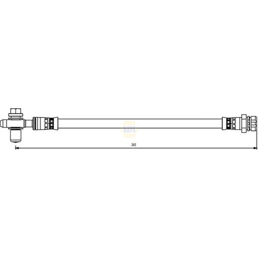 NAPA Brake Hydraulic Hose Line Rear Left NBH1320