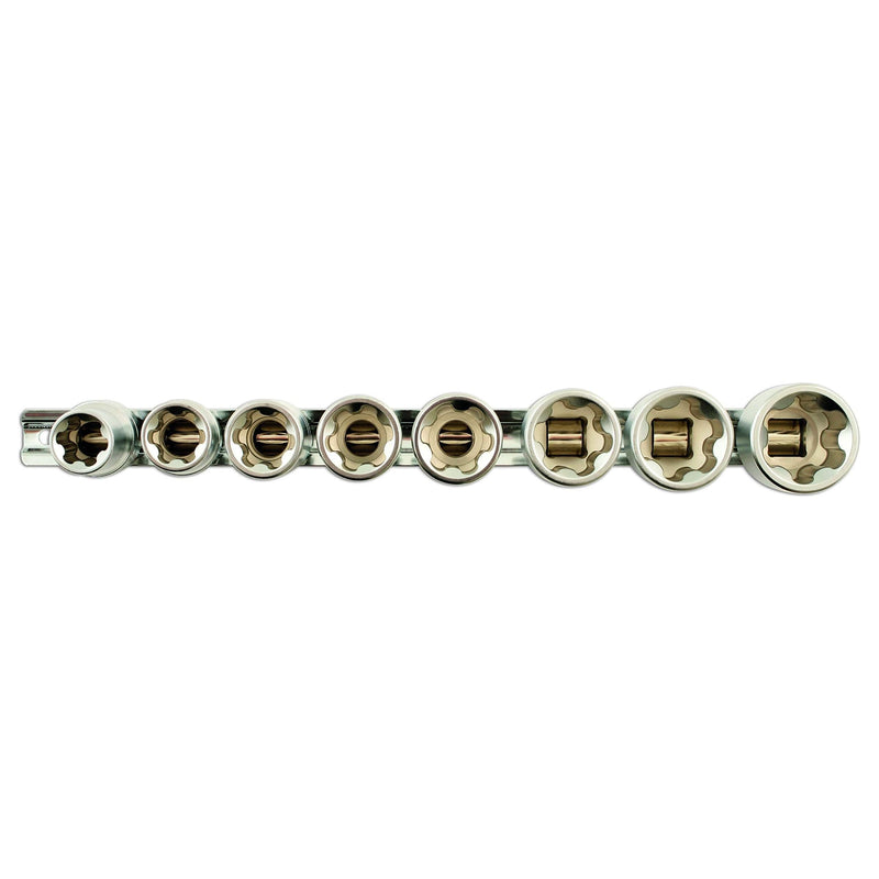 Laser Torx Plus Socket Set 1/2"D 8pc 5656 Laser - Dynamic Drive