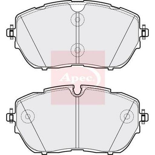 Apec Front Brake Pad Set fits Citroën C5 Aircross 2018 on 1.6
