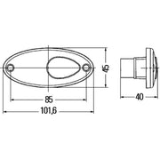 Hella Parklight Side Lamp With Reflex-Reflecto Right 2PG 964 295-011 0874830