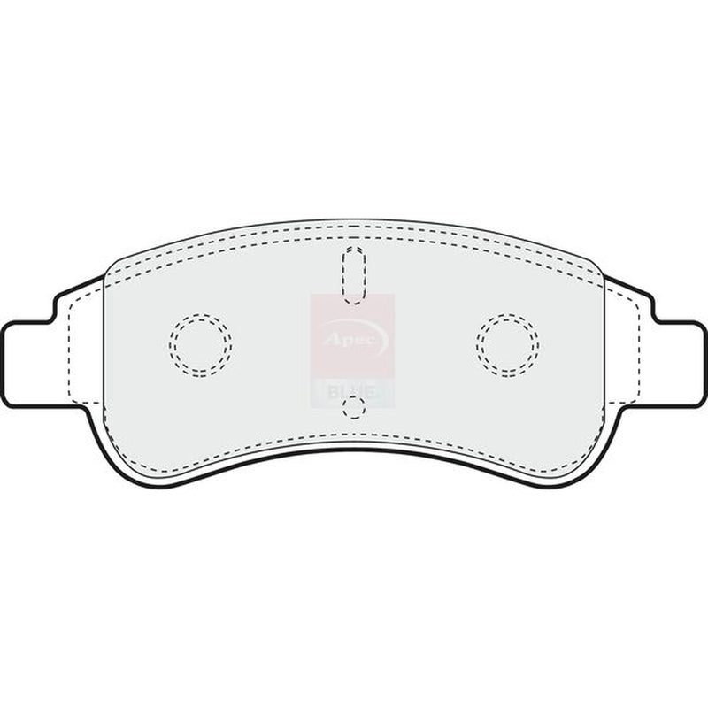 Apec Front Brake Pad Set fits Citroën Berlingo 1996-2011 1.1 1.4 1.6 1.9 2.0