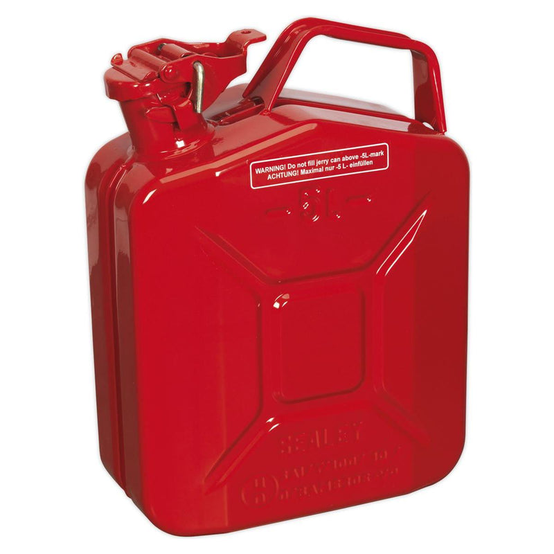 Sealey Jerry Can 5L - Red JC5MR Sealey - Town Tools 