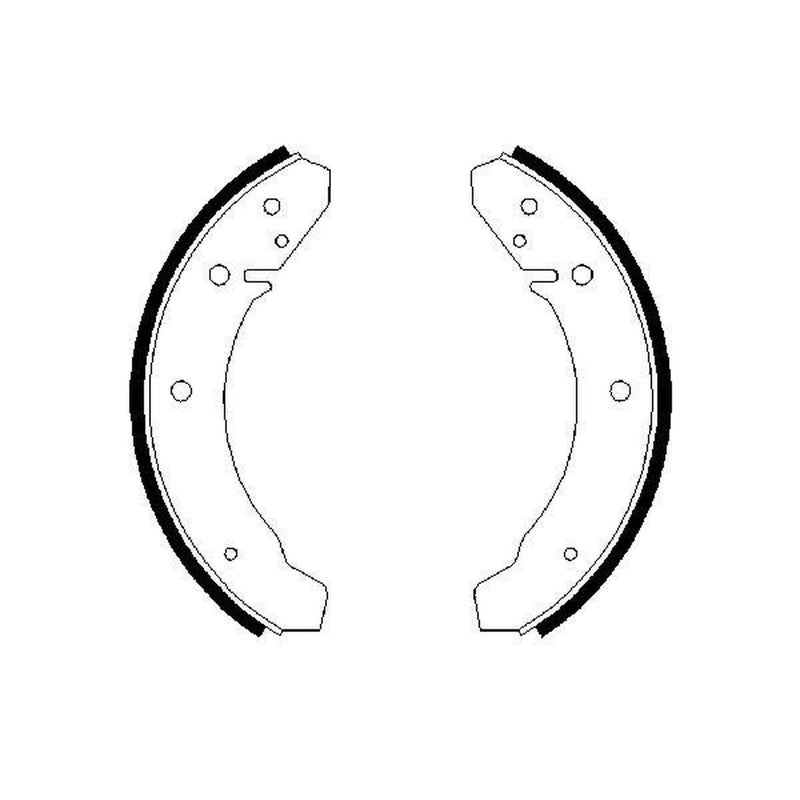 Bosch Brake Shoe Set Axle Kit fits VW Beetle 1954-1985 1.2 1.3 1.5