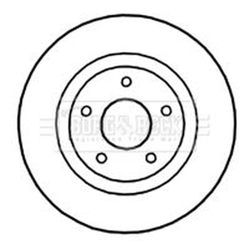 Borg & Beck Front & Rear Brake Discs & Pads fits Nissan Qashqai I 2007-2013
