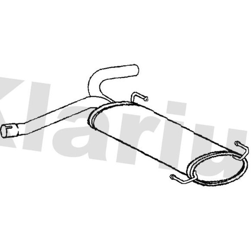Klarius Box With Tail Pipe fits Citroën Relay III 2015-2019 2.0