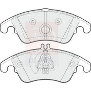 Apec Black Front Brake Pad Set fits Mercedes-Benz C-Class 2007-2014