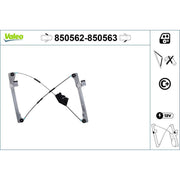 Valeo Electric Window Regulator Lifter Left Front 850562