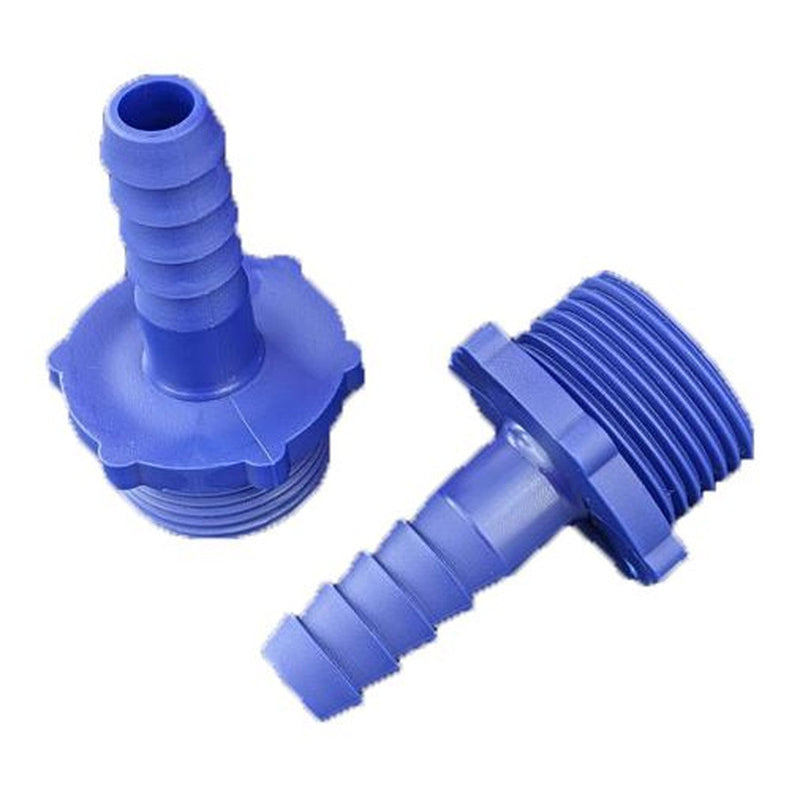 Straight Connector 10Mm 3/4 Bsp Blue C/W Nut & Washer 1447605 NN4 Online - NN4 Online