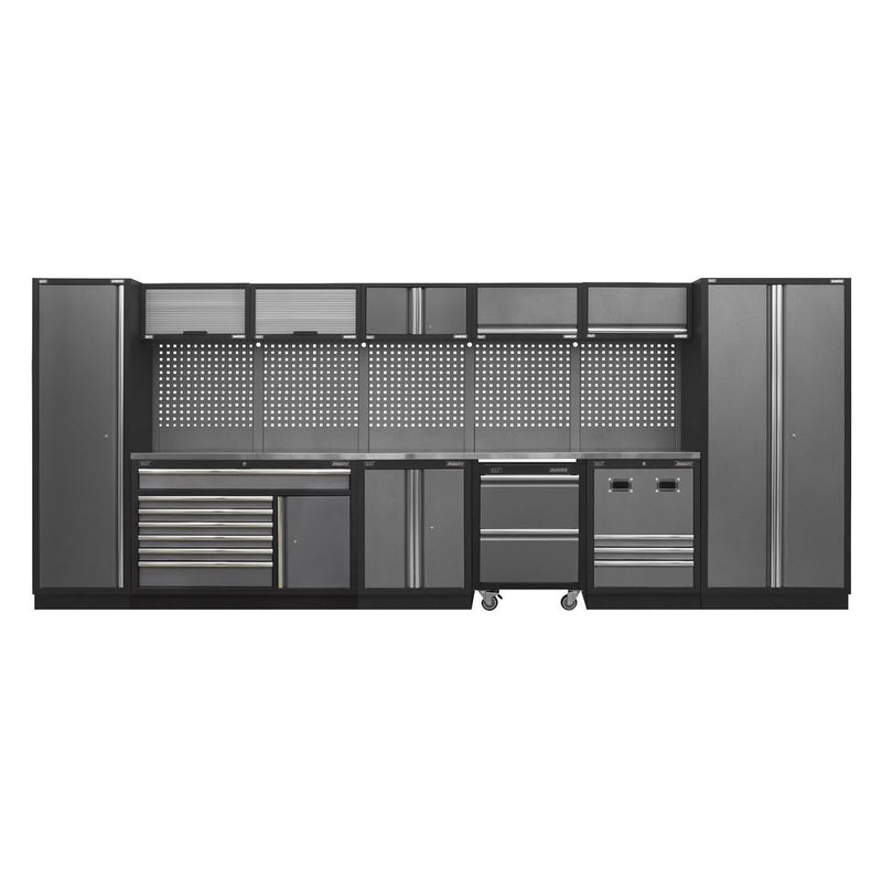 Superline Pro Superline PRO Storage System with Stainless Steel Worktop 4.9m Superline Pro - Dynamic Drive