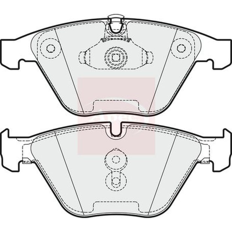 Apec Front Brake Pad Set fits BMW 5 2001-2010