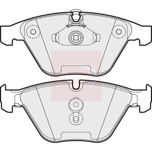 Apec Front Brake Vented Discs & Pads fits BMW 5 2001-2010