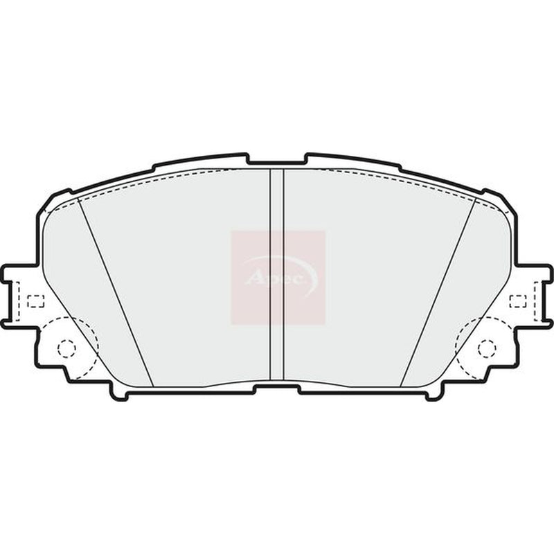 Apec Front & Rear Pads fits Toyota Yaris/Vitz 2005-2011 1.0 1.8