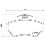 Brembo Front & Rear Brake Discs & Pads fits Seat Toledo 1991-1999 1.9 2.0