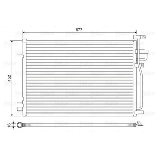 Valeo Air Conditioning Condenser 814166