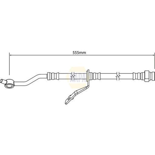 NAPA Brake Hydraulic Hose Line Front Left NBH1303