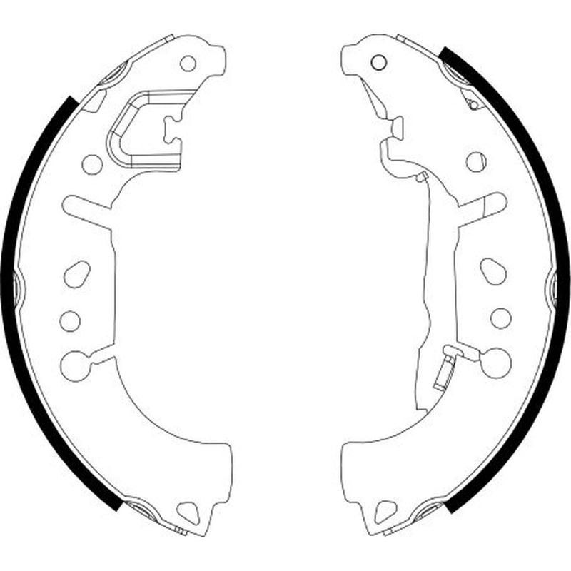 Mintex Brake Shoe Set Axle Kit fits Fiat 500L 2012-2014 0.9 1.3
