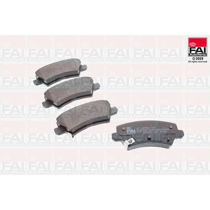 FAI Rear Brake Pad Set fits Kia Picanto III 2017-2018 1.0 1.2