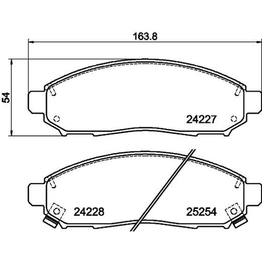Mintex Front Brake Internally Vented Discs & Pads fits Nissan Leaf 2010-2017