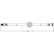 Apec Brake Hydraulic Hose Line Front fits Dacia Dokker 2012-2021 1.2 1.5 1.6