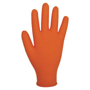 Bodyguard Finite Orange Grip Textured Grip Pattern Nitrile Gloves Small Box 90 Bodyguard - Dynamic Drive