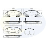 Comline Front Brake Discs & Pads fits Hyundai I10 II 2013-2019 1.0 1.2