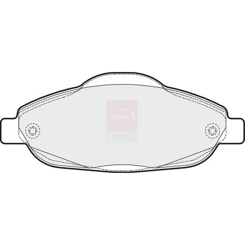 Apec Front Brake Pad Set fits Peugeot 3008 2009-2016