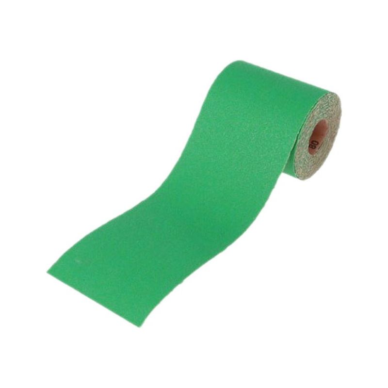 Faithfull Aluminium Oxide Sanding Paper Roll Green 115mm x 10m 80G Faithfull - Dynamic Drive