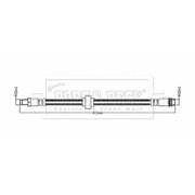Borg & Beck Brake Hydraulic Hose Line Rear Right BBH8848