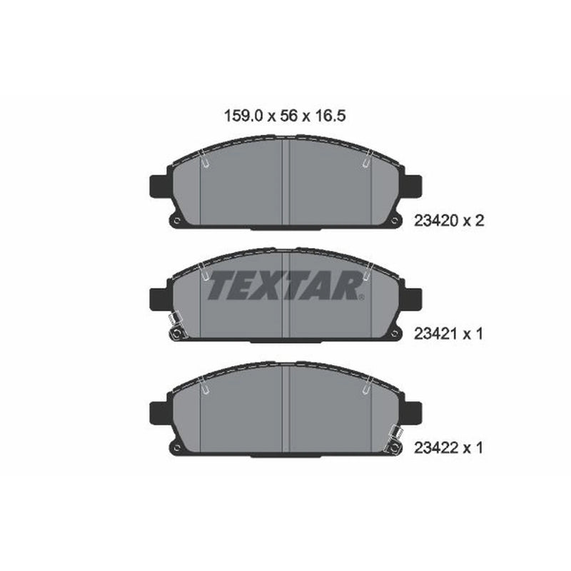 Textar Front Brake Pad Set 2342001