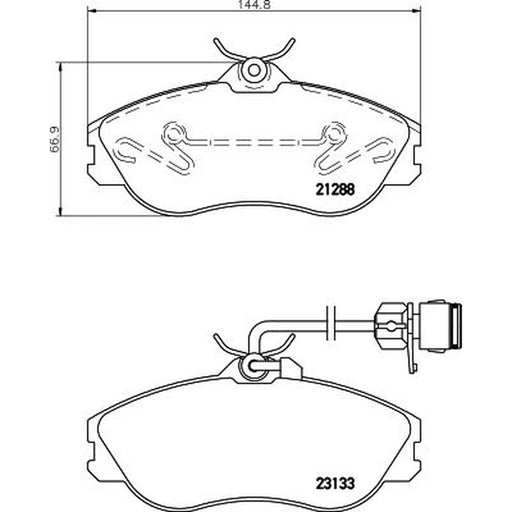 Mintex Front Brake Pad Set fits Audi 100 C4 1991-1994