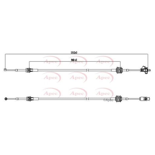 Apec Manual Transmission Cable Pull CAB7017