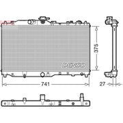 Denso Engine Radiator DRM44050