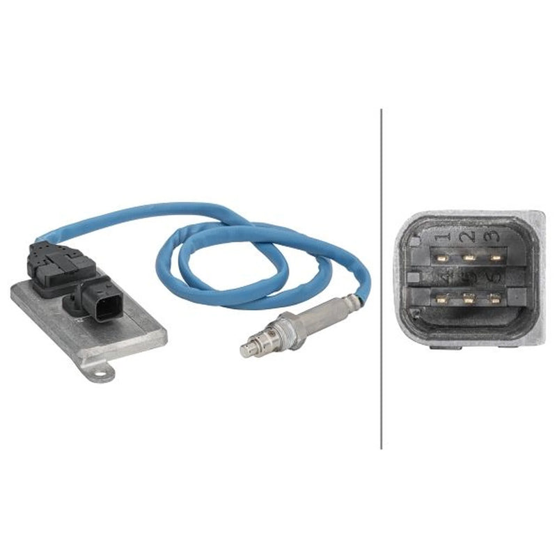 Hella NOx Nitrogen Oxide Sensor Exhaust Pin fits Man Lion S Intercity 2015 on