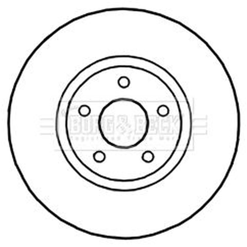 Borg & Beck Front Brake Discs BBD5218-x2