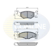 Comline Front & Rear Brake Discs & Pads fits VW Golf 1992-1999 1.6 1.8 1.9