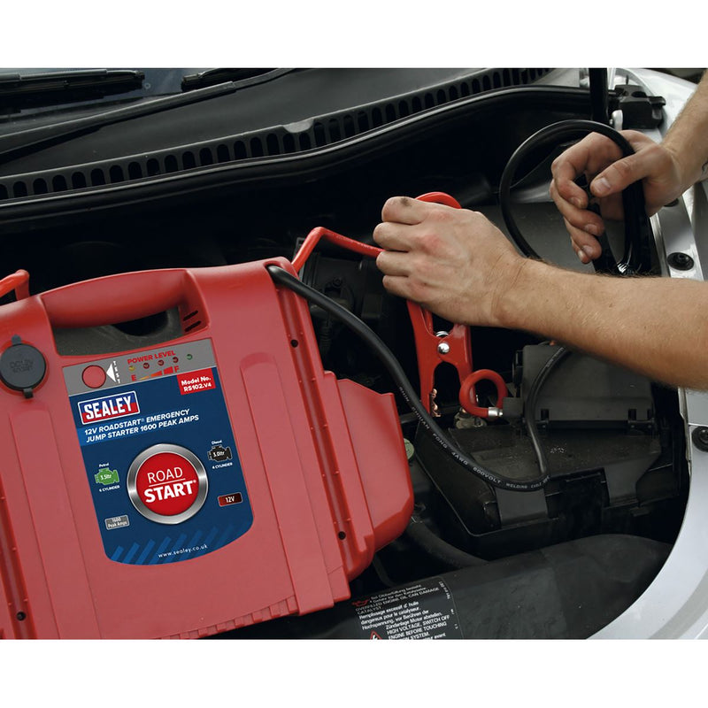 Sealey RoadStartï Emergency Jump Starter 12V 1600 Peak Amps RS102 Sealey - Dynamic Drive